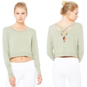 Alo Yoga Ava Long Sleeve Size M